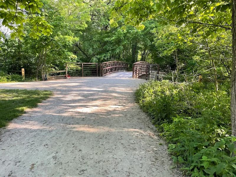 View of Herrick Lake Forest Preserve in Wheaton, IL