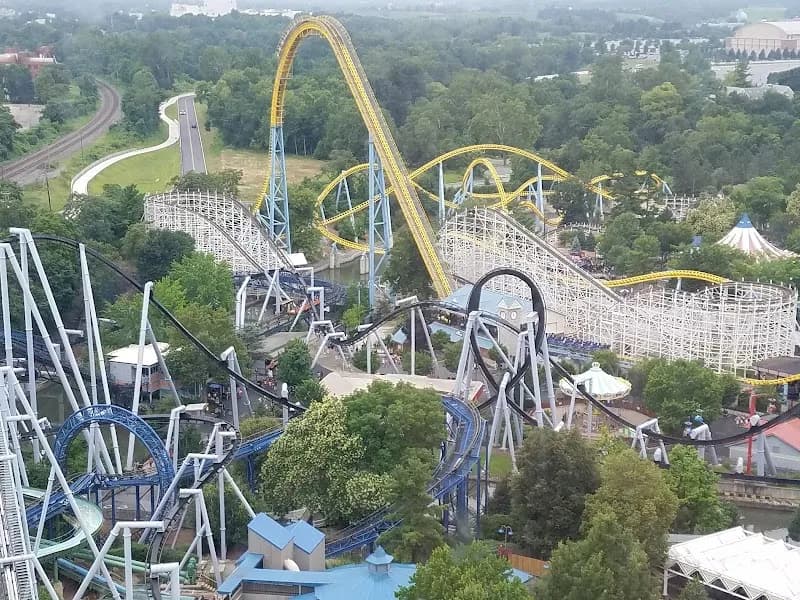 View of Hersheypark in Hershey, PA