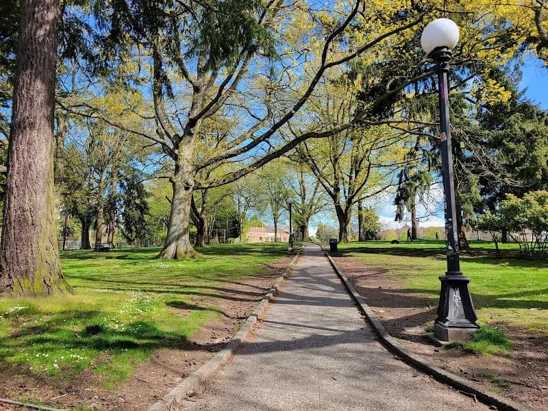 View of Hiawatha Playfield in West Seattle, WA