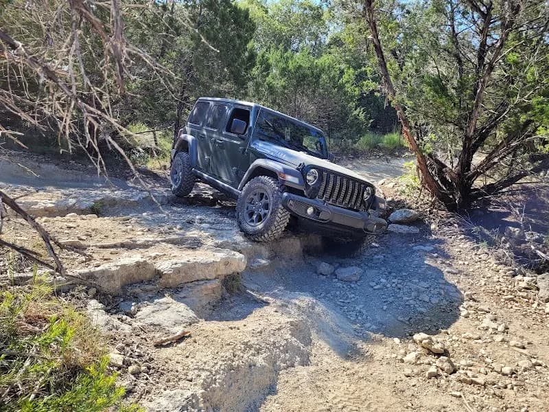 View of Hidden Falls Adventure Park in Marble Falls, TX