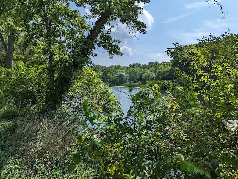 View of Hidden Lake Forest Preserve in Downers Grove, IL