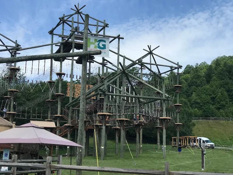 View of High Gravity Adventures Zip Line & Aerial Park in Fayetteville, WV