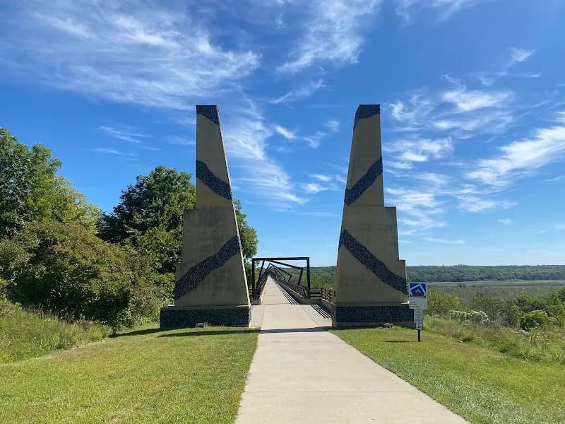 View of High Trestle Trail Bridge in Windsor Heights, IA