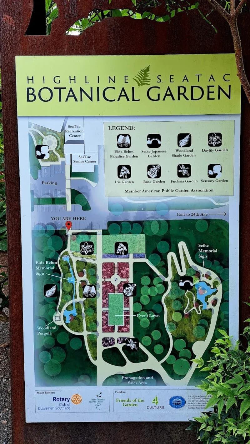 View of Highline SeaTac Botanical Garden in SeaTac, WA