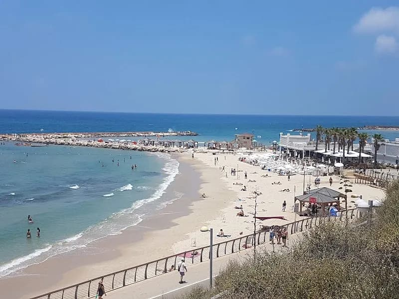 View of Hilton Beach in Tel Aviv, TA