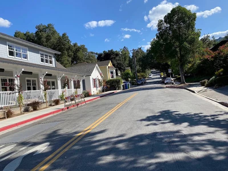 View of Historic Saratoga Village in Saratoga, CA