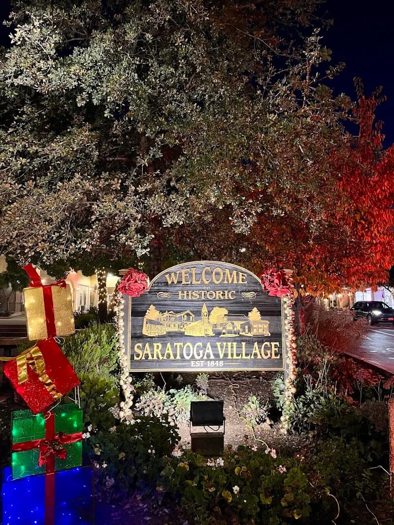 View of Historic Saratoga Village in Saratoga, CA