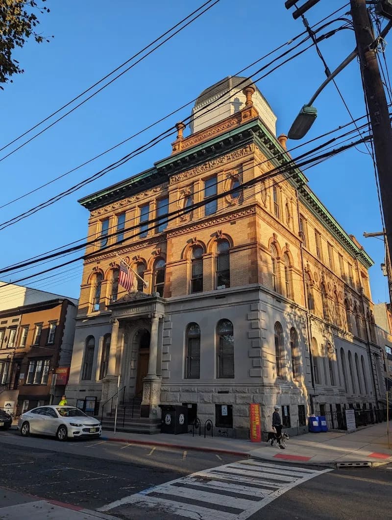 View of Hoboken Public Library in Hoboken, NJ