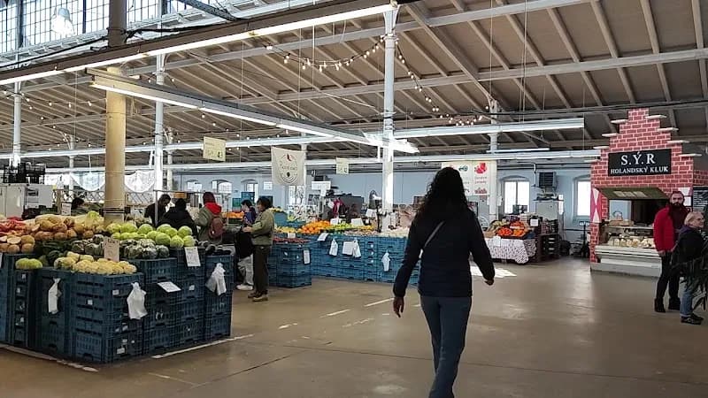 View of Holešovice Market in Holešovice, CZ