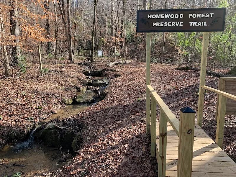 Homewood Forest Preserve hiking area in Homewood, AL