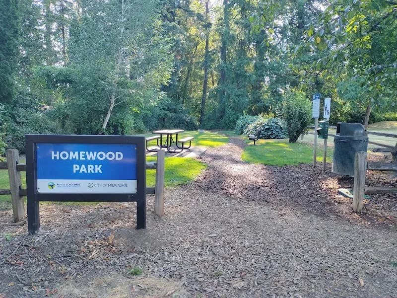 View of Homewood Park in Milwaukie, OR