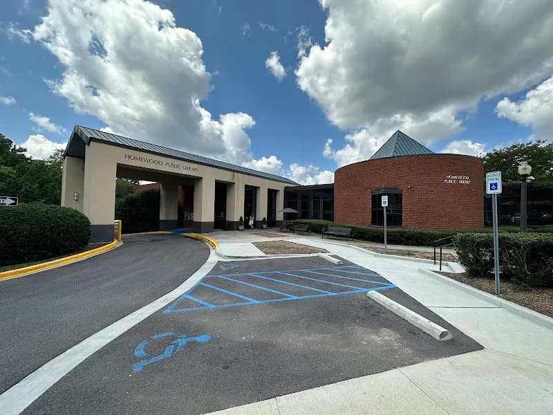 View of Homewood Public Library in Homewood, AL