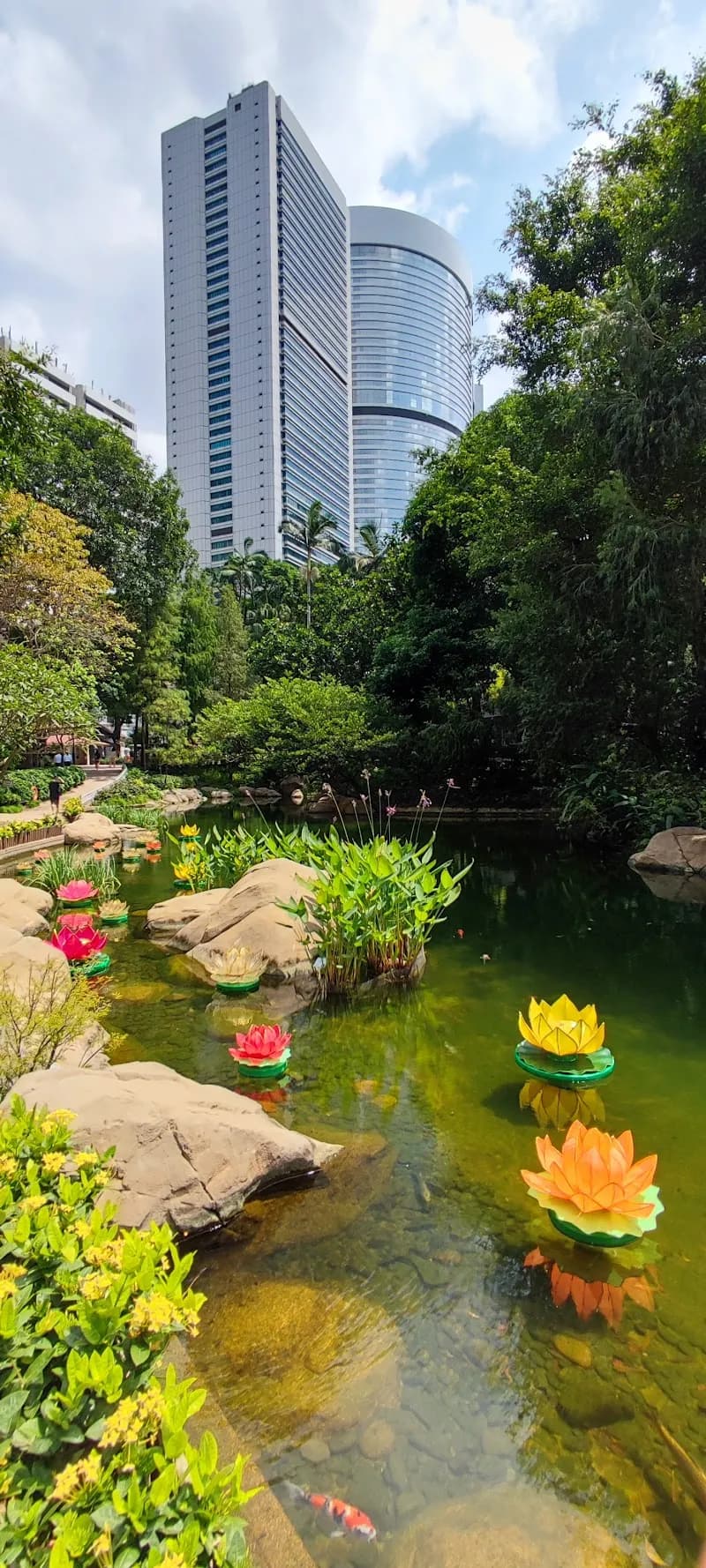 View of Hong Kong Park in Hong Kong, HK