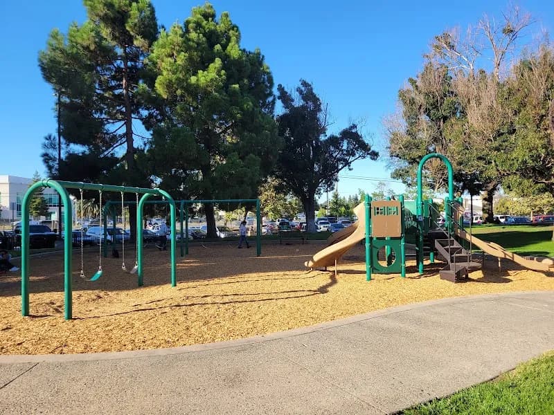 View of Hoover Park in Redwood City, CA