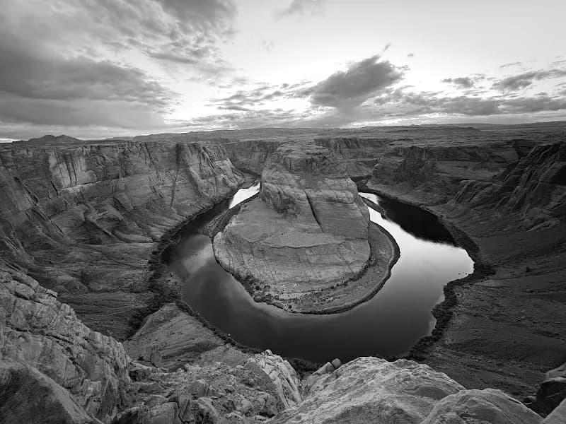View of Horseshoe Bend in Page, AZ