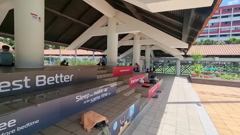 View of Hougang Stadium in Hougang, SG