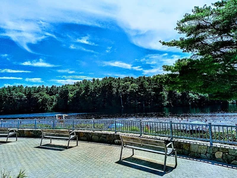 View of Houghton's Pond in Milton, MA