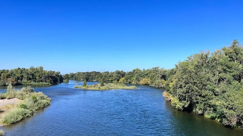 View of Howe River Access in East Sacramento, CA
