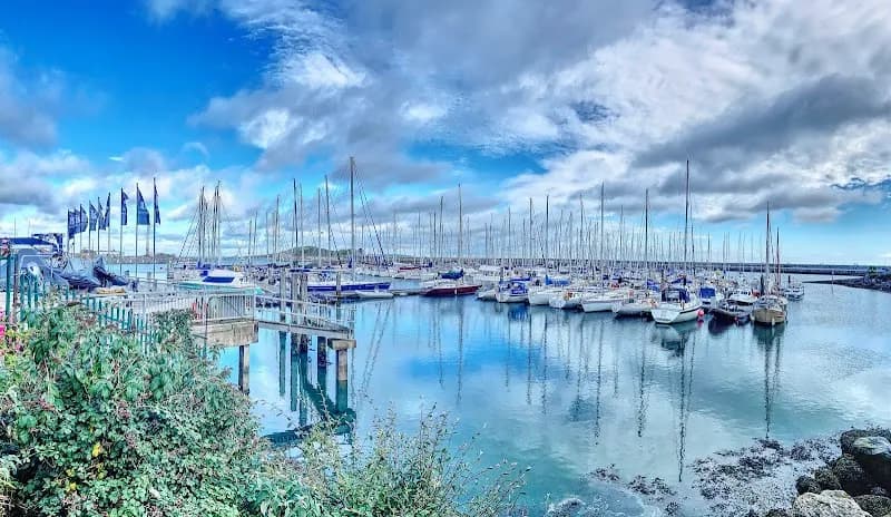 View of Howth Yacht Club Beach in Howth, D
