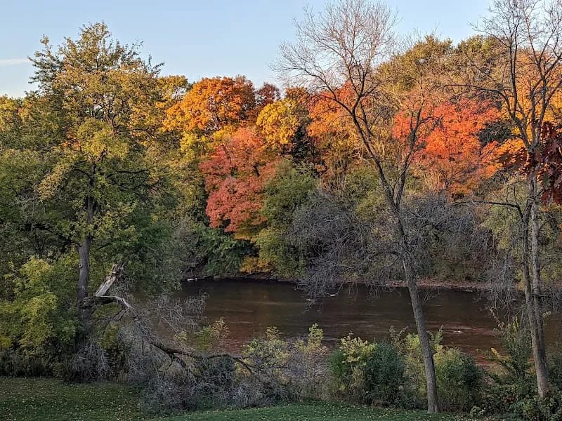 View of Hubbard Park in Shorewood, WI