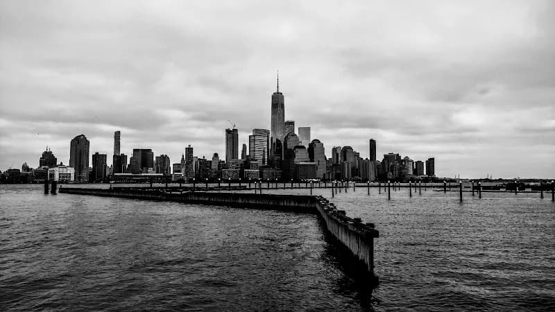 Hudson River Waterfront Walkway route in Jersey City, NJ