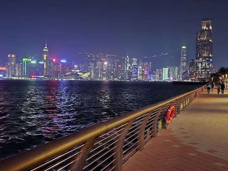 View of Hung Hom Promenade in Hung Hom, HK
