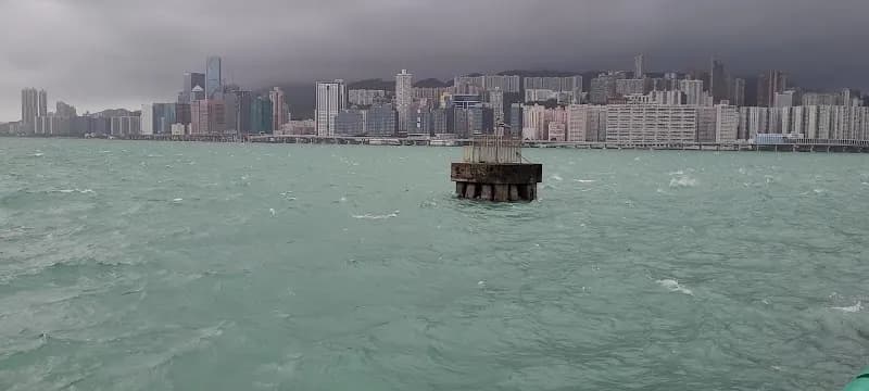 View of Hung Hom Waterfront Promenade in Hung Hom, HK