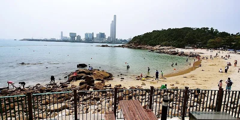 Hung Shing Yeh Beach beach in Lamma Island, HK