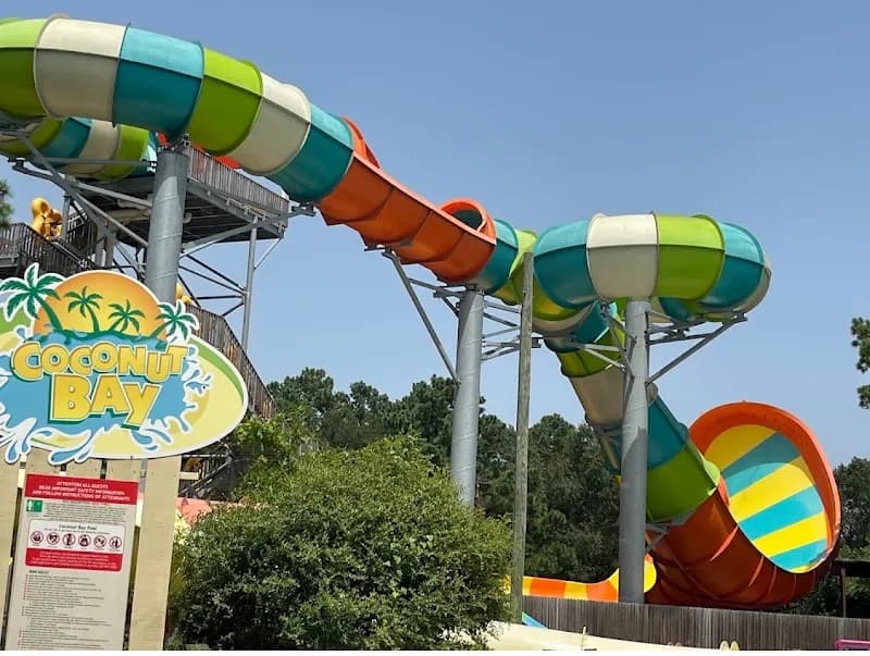 View of Hurricane Harbor Splashtown in Spring, TX