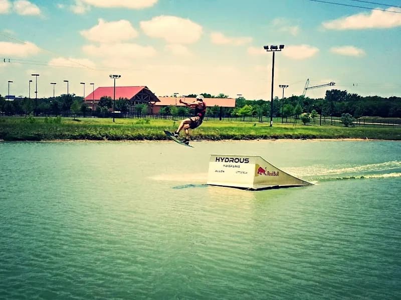 View of Hydrous Wake Park in Allen, TX