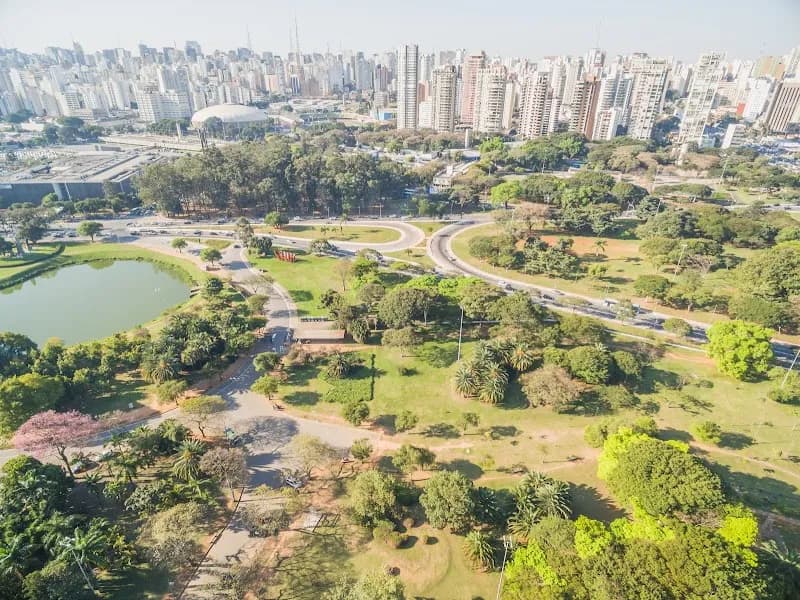 View of Ibirapuera Park in Sao Paulo, SP
