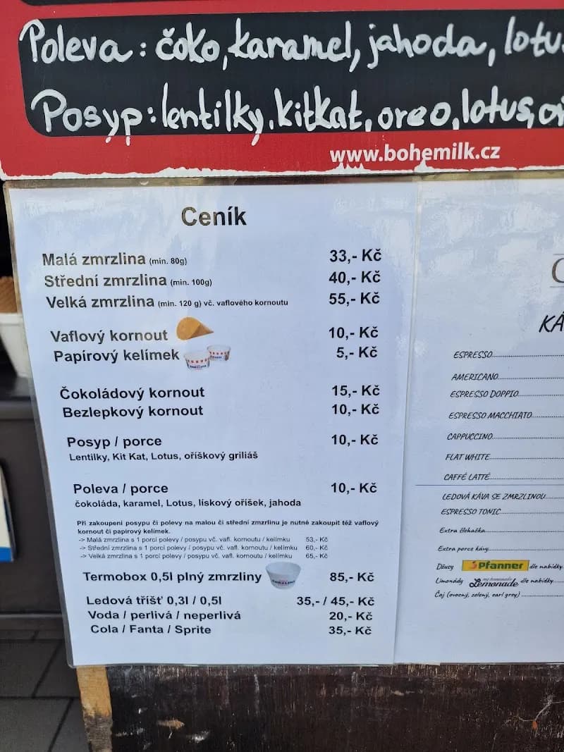 View of Ice Cream Shop Slunečnice in Brandýs nad Labem, CZ