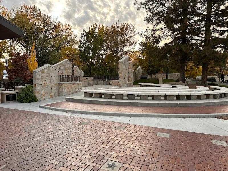 View of Idaho Anne Frank Human Rights Memorial in Boise, ID