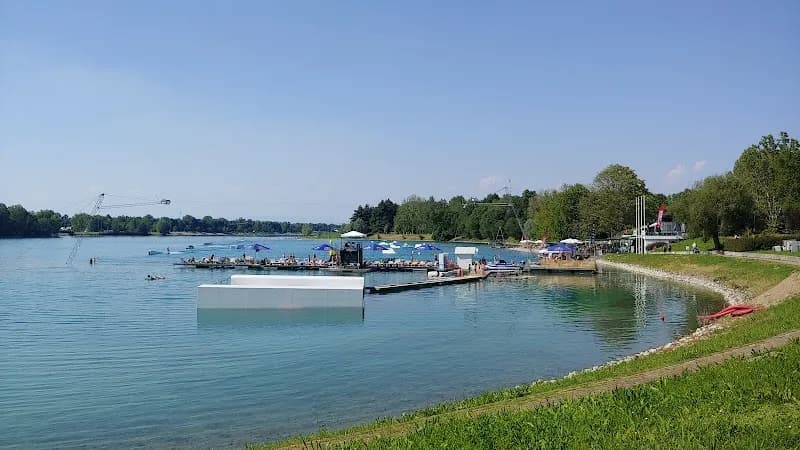 View of Idroscalo in Milan, LM