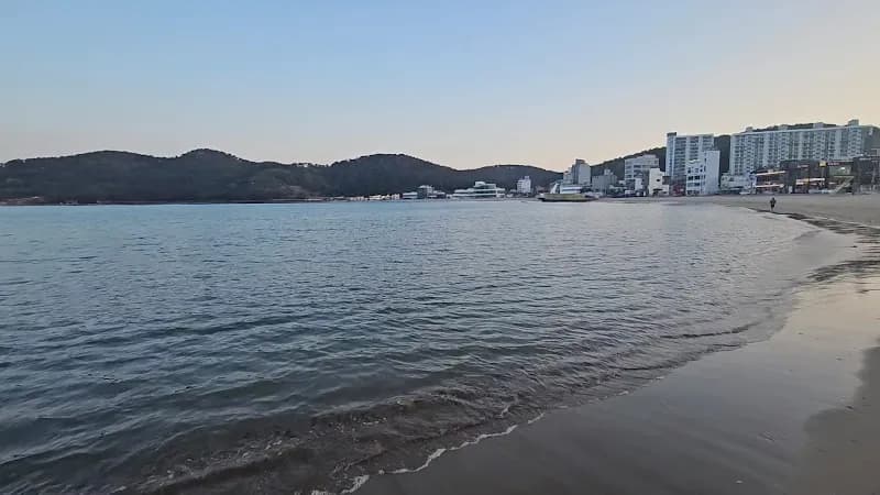 View of Ilgwang Beach in Gijang-gun, Busan