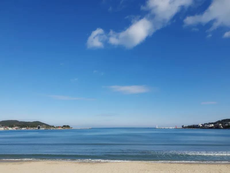 View of Ilgwang Beach in Gijang-gun, Busan