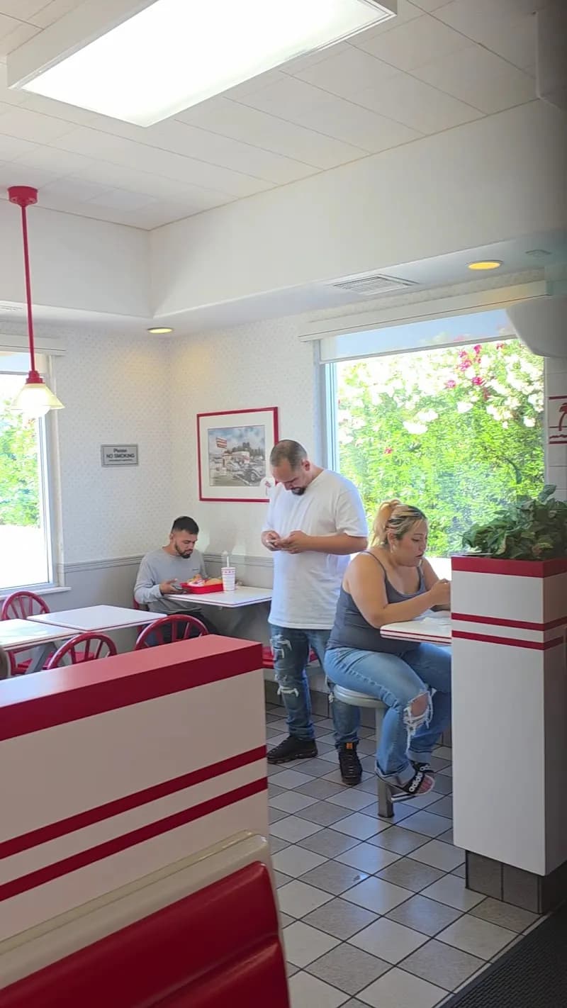 View of In-N-Out Burger in Mountain House, CA