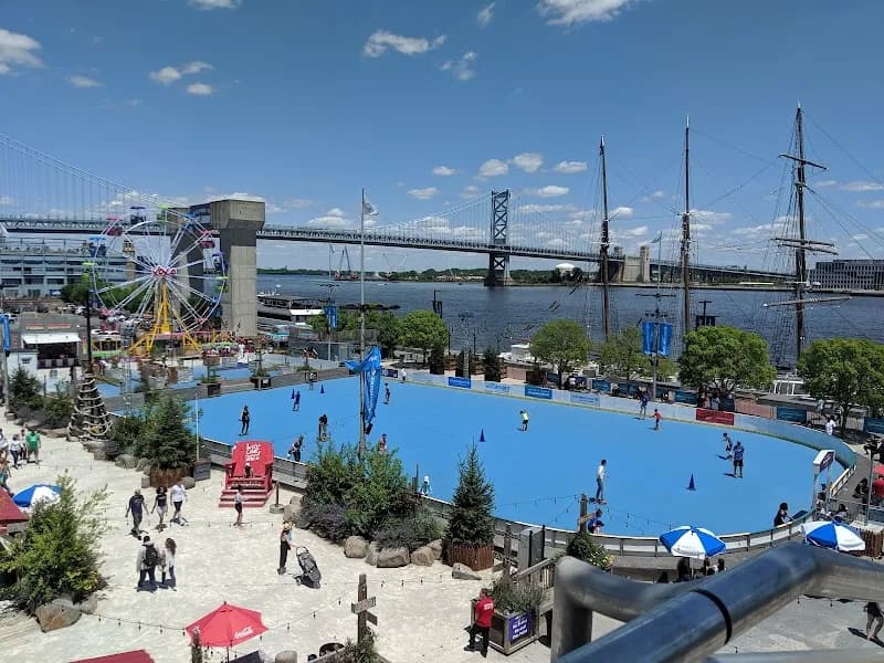 View of Independence Blue Cross RiverRink in Philadelphia, PA