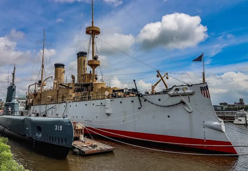 View of Independence Seaport Museum in Philadelphia, PA