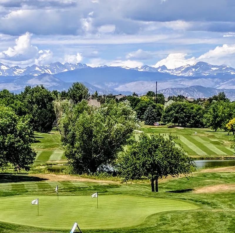 View of Indian Peaks Golf Course in Lafayette, CO