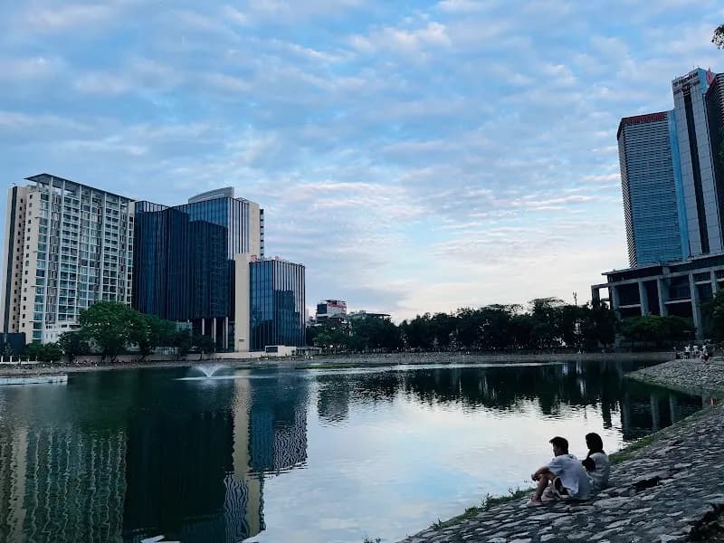View of Indira Gandhi Park in Ba Đình, HN
