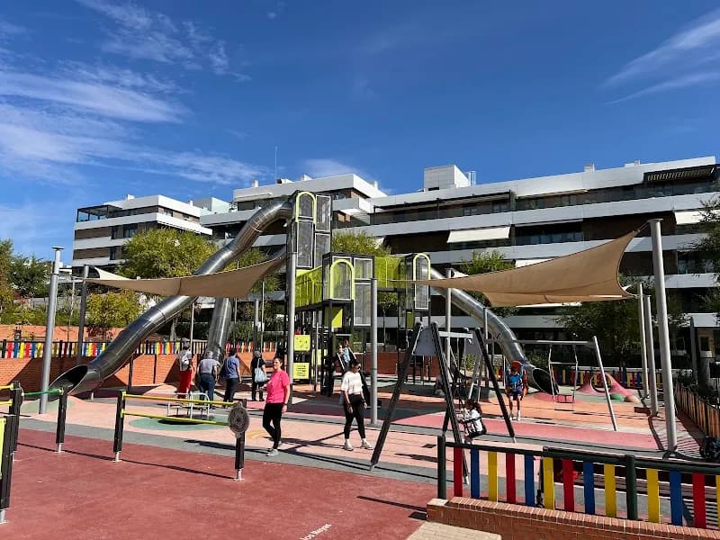 View of Infantil Tempranales Park in San Sebastián de los Reyes, Madrid