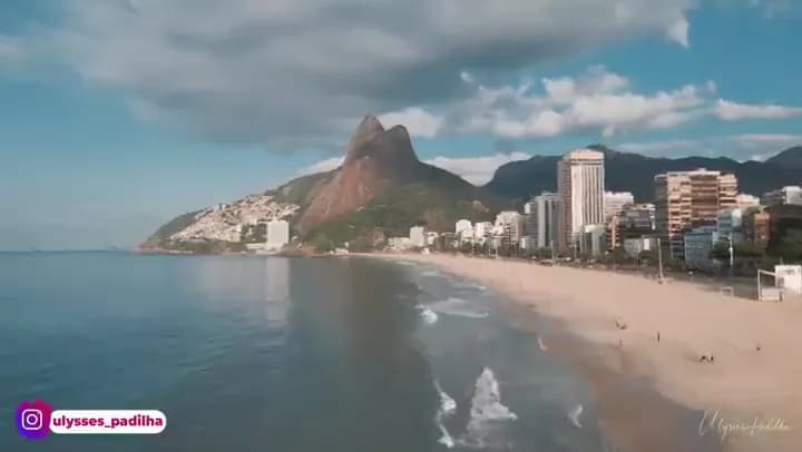 View of Ipanema Beach in Rio de Janeiro, RJ