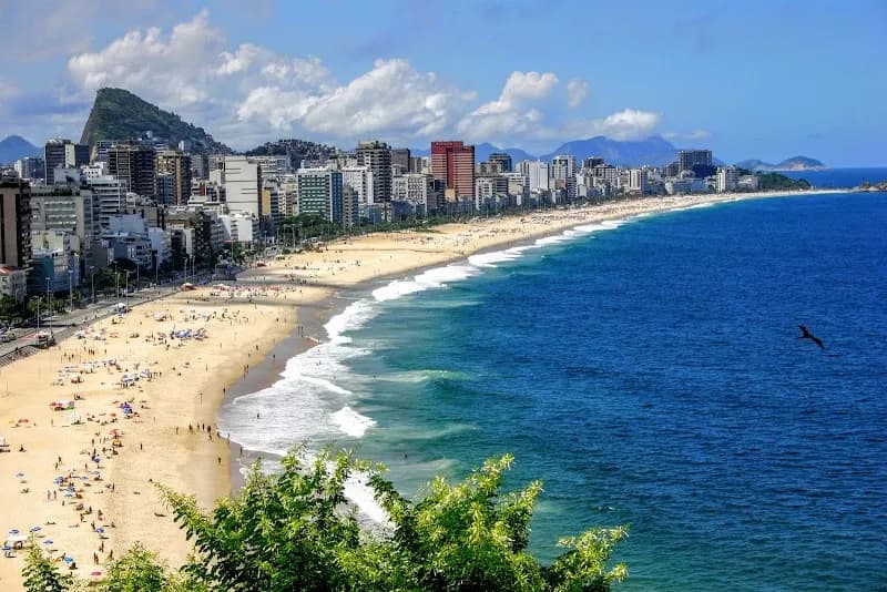View of Ipanema Beach in Rio de Janeiro, RJ
