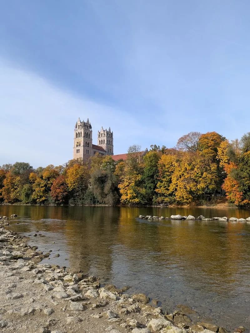 Isarpark park in Munich, BY
