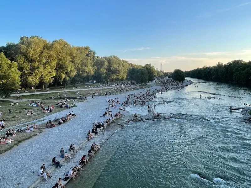 View of Isarpark in Munich, BY