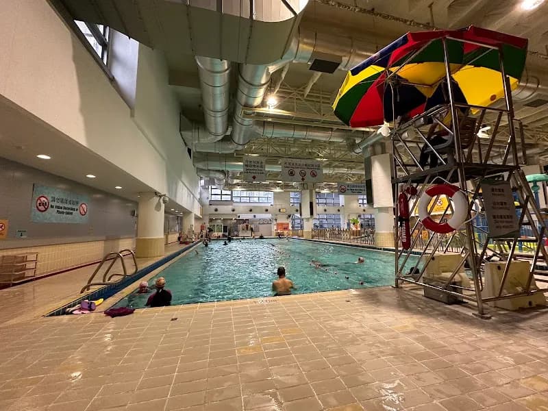 View of Island East Swimming Pool in Shau Kei Wan, HK