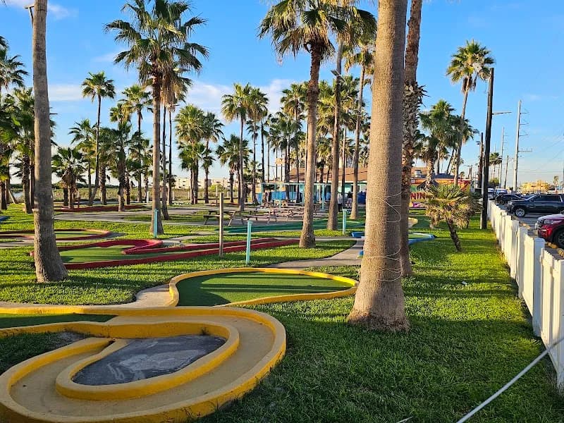 View of Island Fun Park in South Padre Island, TX