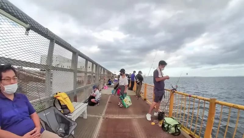 View of Isogo Fishing Piers in Isogo, Kanagawa
