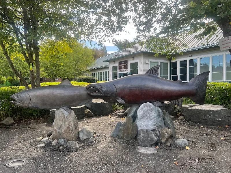 View of Issaquah State Salmon Hatchery in Issaquah, WA